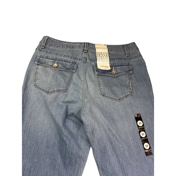 Style & Co Womens Light Blue Bootcut Denim Jeans Size 10 New With Tags - Picture 6 of 9